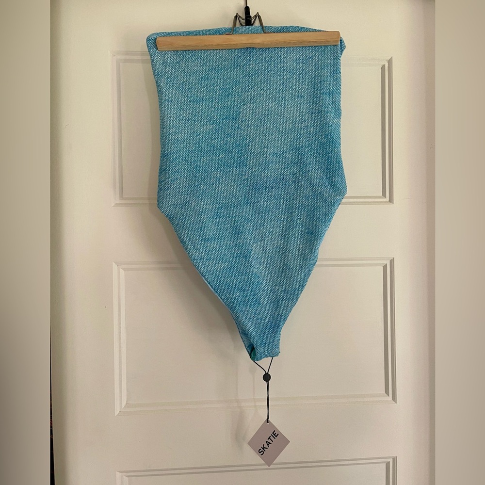 NWT - Skatie Blue Jean One Piece Swimsuit - Picture 4 of 9